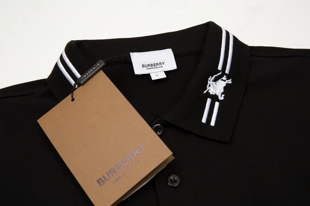 Burberry/ New Arrival Polo ！ ， polo ，Classic ， Versatile ， ， ！， ， Breathable， ， ， ， ， Premium ！M-3XL :Black